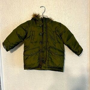 NWOT Gap Baby green, hooded, parka with insulation age 3 years